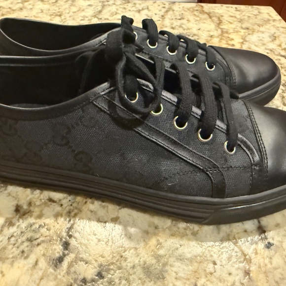 Gucci Black Canvas Shoes GG Monogram 8 - Picture 2 of 9